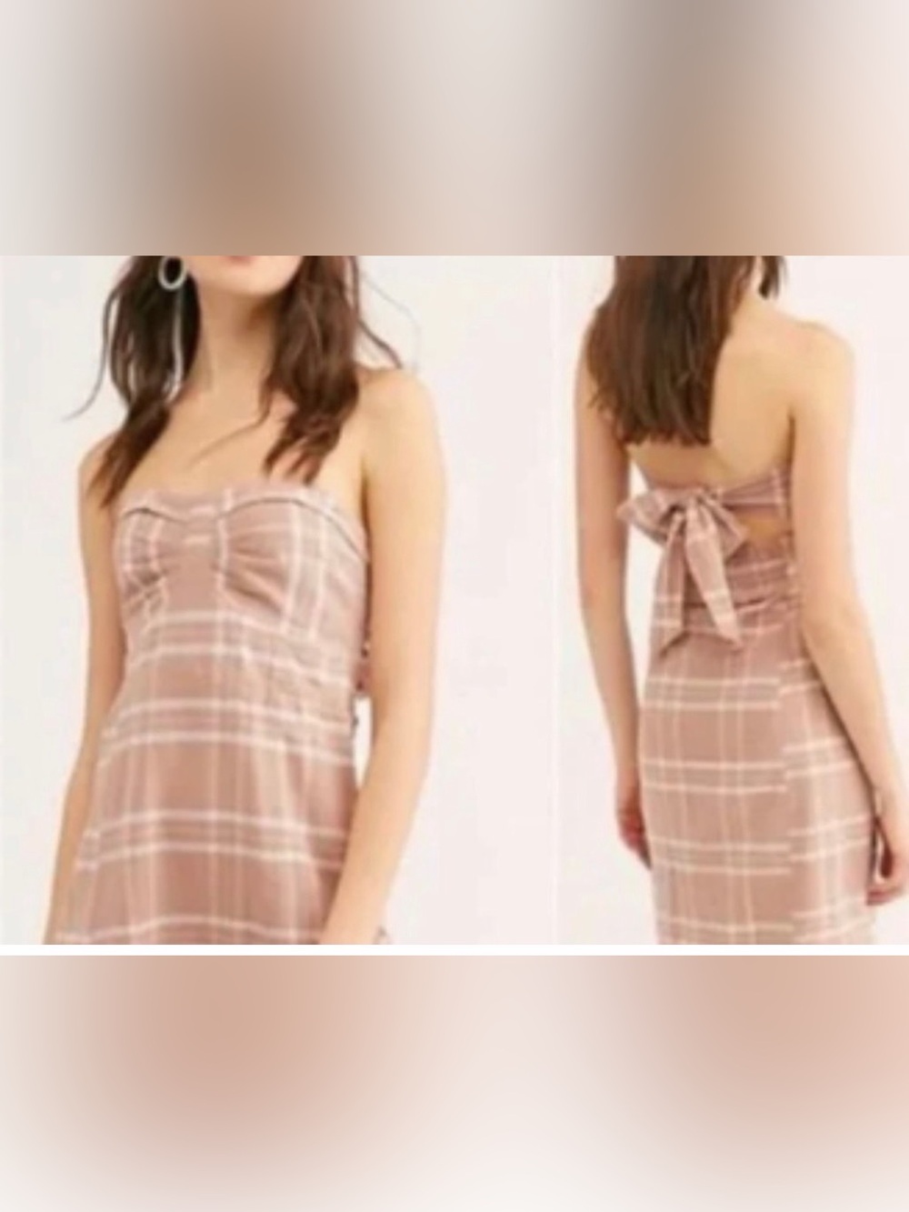Free People Life Like This Strapless Mini Dress